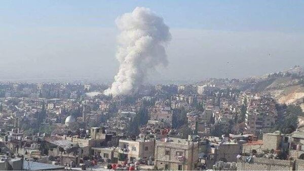 Una explosión en Damasco, Siria - Sputnik Mundo