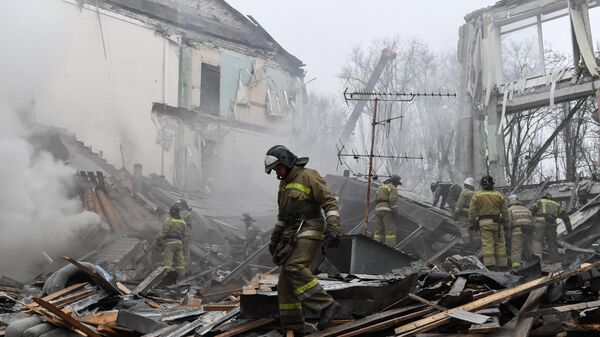 Consecuencias del bombardeo de Donetsk  - Sputnik Mundo