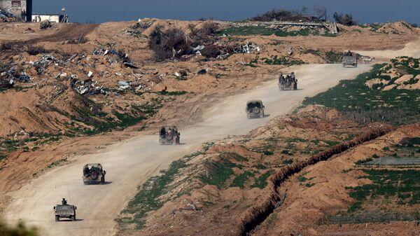 Fuerzas Defensa de Israel en la frontera de la Franja de Gaza - Sputnik Mundo