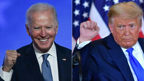 Joe Biden y Donald Trump  - Sputnik Mundo