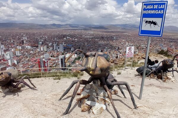 Estatuas de las plagas representadas en el Carnaval de Oruro - Sputnik Mundo