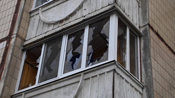 Un edificio dañado en la región de Bélgorod (archivo)  - Sputnik Mundo