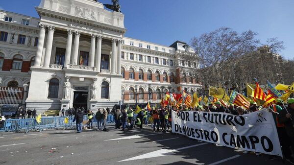Protestas de los agricultores españoles - Sputnik Mundo