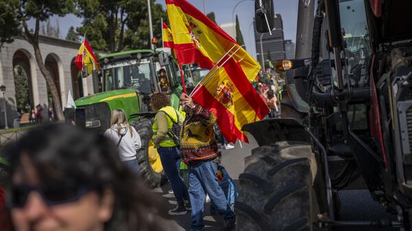 Las protestas de agricultores en España, el 17 de marzo, 2024 - Sputnik Mundo