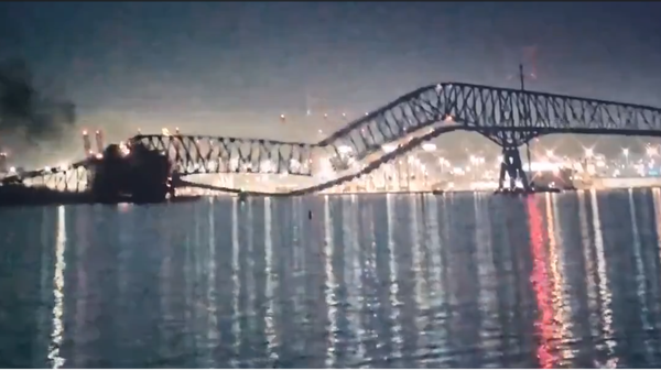 Colapso del puente Francis Scott Key en Baltimore, el estado de Maryland  - Sputnik Mundo