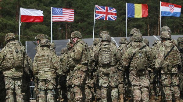 Tropas estadounidenses, parte de una misión de la OTAN para mejorar la defensa polaca, en Orzysz, noreste de Polonia, 13 de abril de 2017 - Sputnik Mundo
