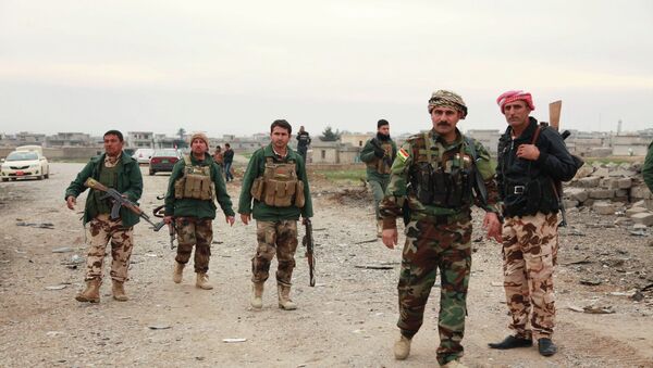 Miembros de tropas del Kurdistán iraquí - Sputnik Mundo