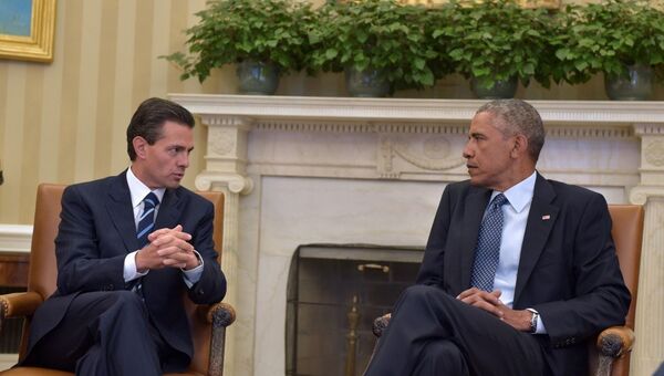 El presidente de México se reúne con Obama en Washington - Sputnik Mundo