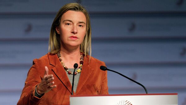 Federica Mogherini, jefa de la diplomacia europea - Sputnik Mundo