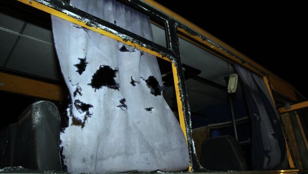 La OSCE concluye que el autobús en Ucrania fue atacado desde el norte - Sputnik Mundo
