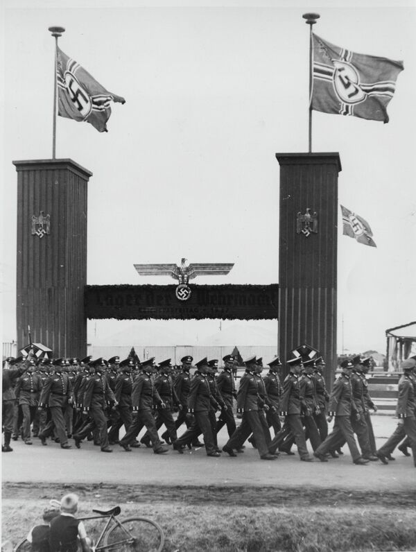 A group of soldiers is seen arriving at the military camp in Nuremberg, September 5, 1937 A group of soldiers is seen arriving at the military camp in Nuremberg, September 5, 1937 - Sputnik Mundo