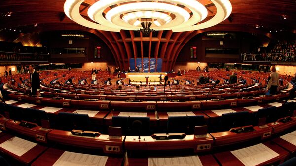 General view of the plenary room of the Council of Europe in Strasbourg, eastern France - Sputnik Mundo