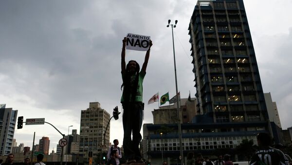 Manifestación del Movimento Passe Livre en Sao Paulo - Sputnik Mundo