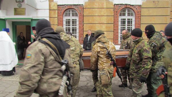 Funeral de un militar ucraniano - Sputnik Mundo