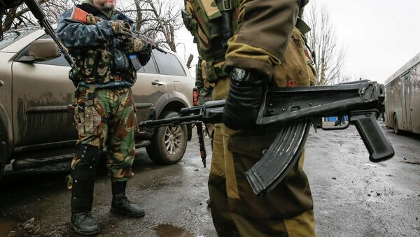 Separatist self-proclaimed Donetsk People's Republic in Donetsk, February 6, 2015 - Sputnik Mundo