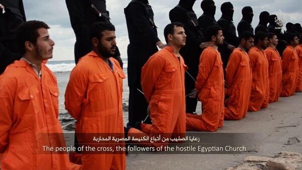 Ejecución de cristianos por Daesh (Archivo) - Sputnik Mundo