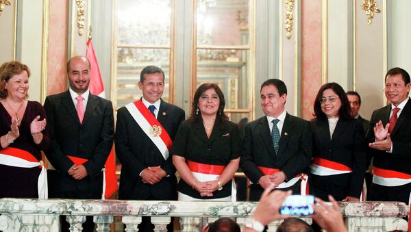 Ollanta Humala, presidente de Perú, y su nuevo equipo de Gobierno - Sputnik Mundo