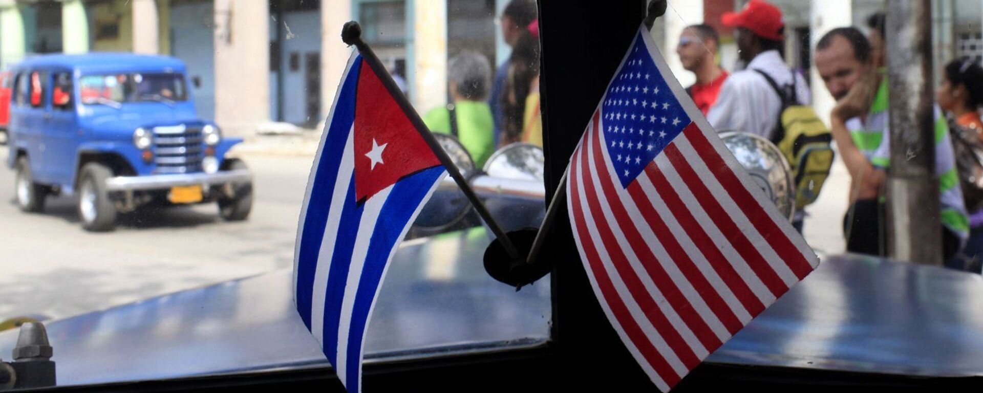 Banderas de EEUU y Cuba - Sputnik Mundo, 1920, 22.07.2021