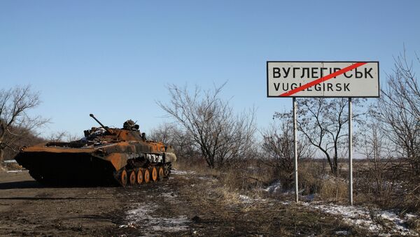 Quemado tanque ucraniano - Sputnik Mundo