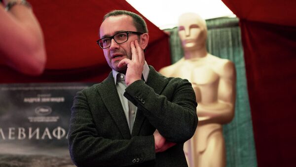 Russian director Andrey Zvyagintsev of Leviathan is interviewed during the 87th Academy Awards foreign film nominee preview at the Dolby Theatre in Hollywood - Sputnik Mundo