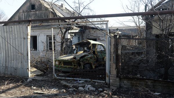 Casas destruidas, Donetsk - Sputnik Mundo