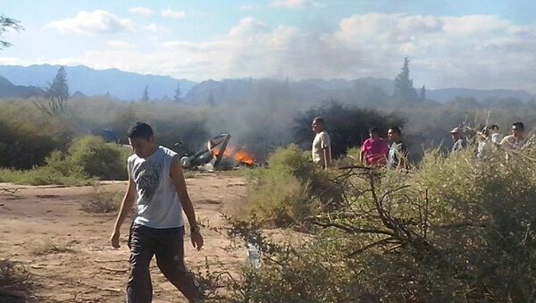 Lugar del accidente de helicópteros en La Rioja, Argentina - Sputnik Mundo