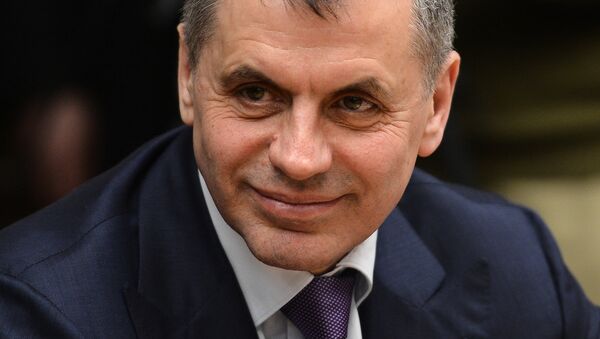 Vladímir Konstantínov, jefe del Consejo de Estado de Crimea - Sputnik Mundo