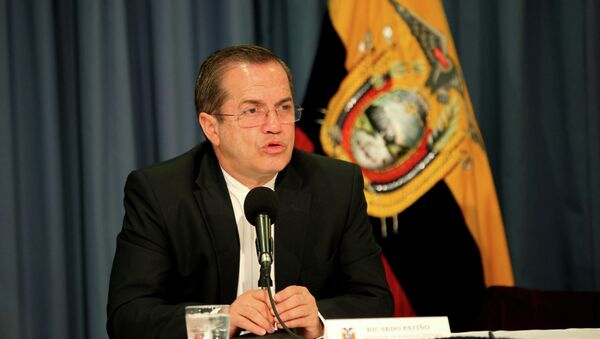 Ricardo Patiño, ministro de Relaciones Exteriores de Ecuador - Sputnik Mundo