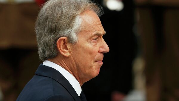 Former British Prime Minister Tony Blair arrives for the Afghanistan service of commemoration at St Paul's Cathedral in London March 13, 2015. - Sputnik Mundo