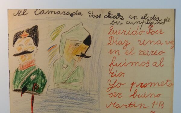 Postal escrita por un niño de la guerra al secretario general del Partido Comunista de España, José Díaz - Sputnik Mundo
