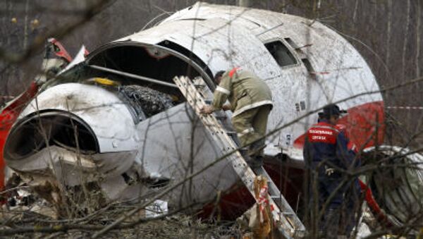 Los escombros del avión del presidente Lech Kaczynski - Sputnik Mundo