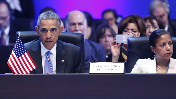 U.S. President Barack Obama at the Summit of the Americas in Panama City - Sputnik Mundo