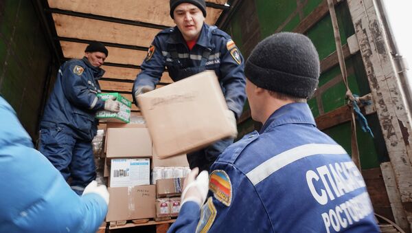 Alimentos para los refugiados ucranianos - Sputnik Mundo