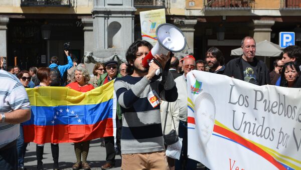 Concentración en Madrid en solidaridad con Venezuela - Sputnik Mundo
