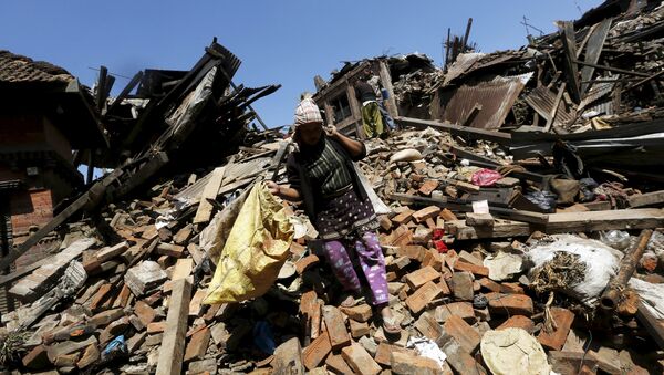 El terremoto en Nepal alteró la vida de ocho millones de personas - Sputnik Mundo
