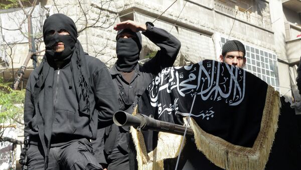 Miembros del grupo terrorista Frente al Nusra - Sputnik Mundo