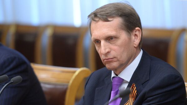 Serguéi Naríshkin, presidente de la Duma de Estado de Rusia - Sputnik Mundo