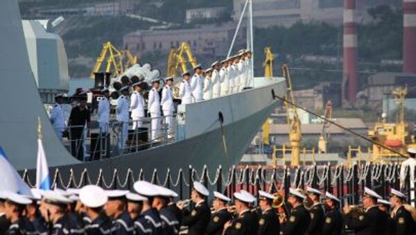 Rusia y China inauguran las maniobras Cooperación Naval 2015 - Sputnik Mundo