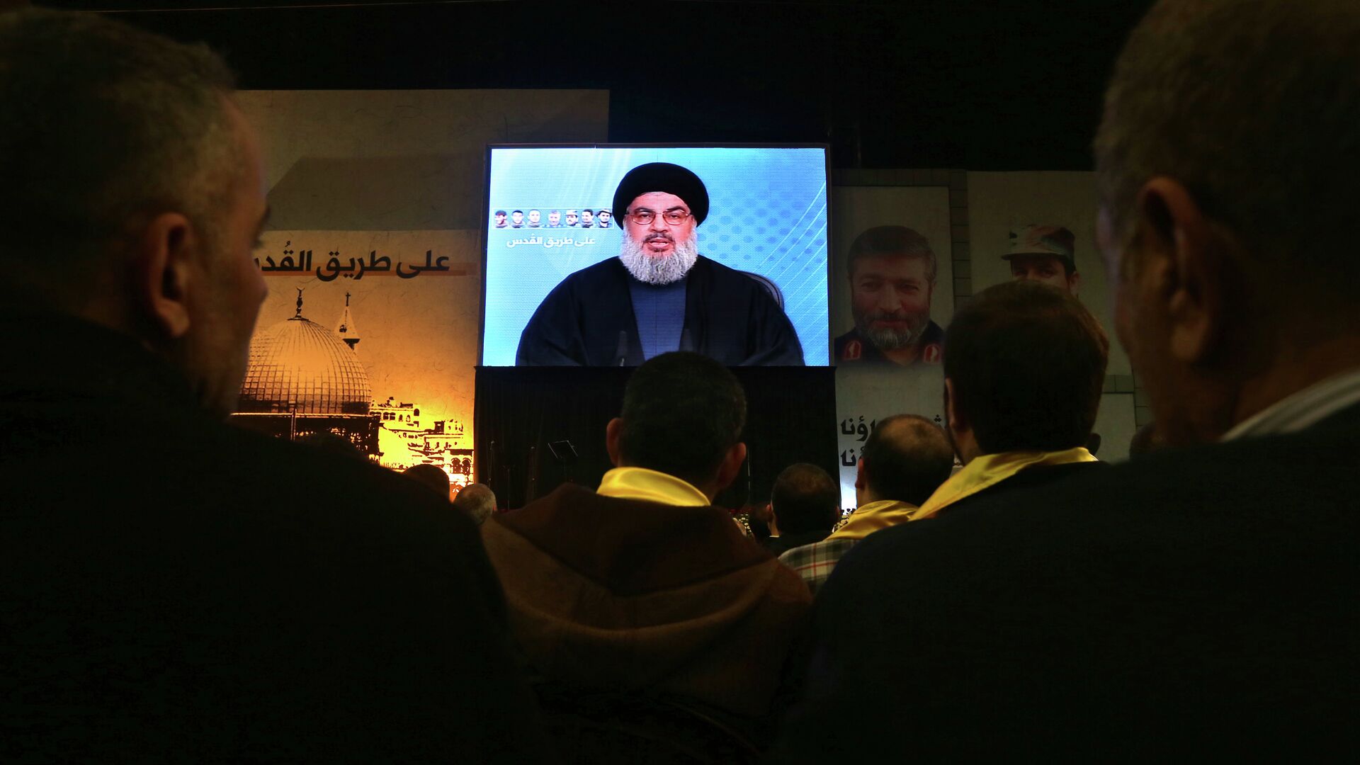 Hezbollah leader Sheikh Hassan Nasrallah, speaks via video link to his supporters - Sputnik Mundo, 1920, 07.08.2021