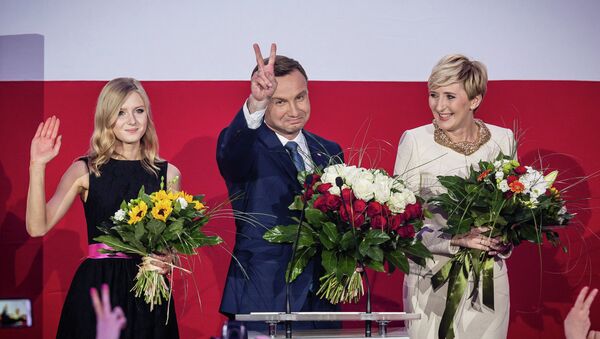 Andrzej Duda, candidato por el partido opositor Derecho y Justicia - Sputnik Mundo