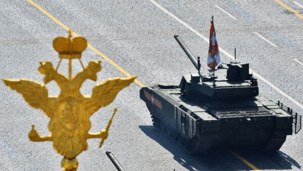 Carro de combate Armata (T-14) durante el Desfile de la Victoria en la Plaza Roja - Sputnik Mundo