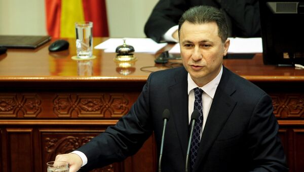 Nikola Gruevski, primer ministro de Macedonia - Sputnik Mundo