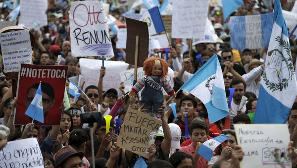 Marcha anticorrupción en Guatemala - Sputnik Mundo