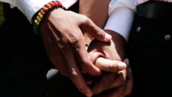 Ceremonia de la boda gay simbólica en Lima - Sputnik Mundo