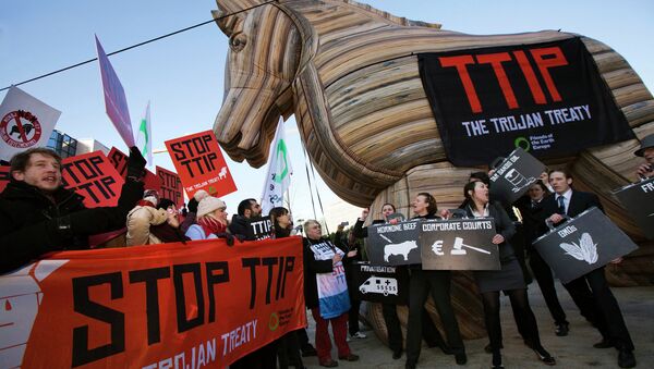 Demonstración contra el TTIP (archivo) - Sputnik Mundo