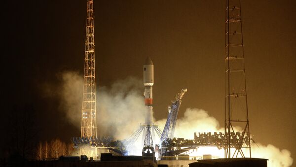 Start of the carrier rocket Soyuz-2.1b with the new 'Glonass-K' satellite  from Plesetsk Cosmodrome - Sputnik Mundo