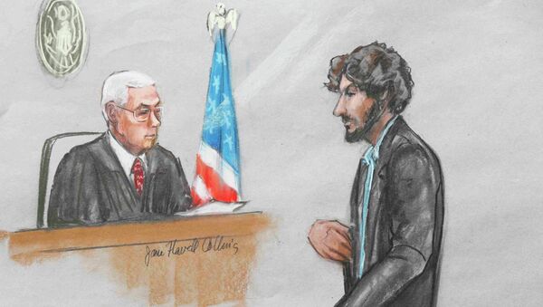 Dzhokhar Tsarnaev en el Tribunal del Distrito de Massachusetts - Sputnik Mundo