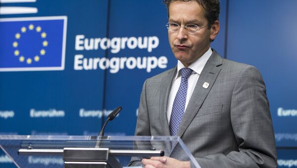 Jeroen Dijsselbloem, presidente del Eurogrupo en Bruselas - Sputnik Mundo