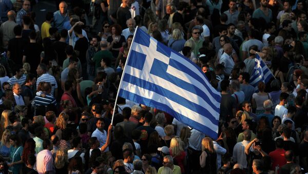 Protestas en Atenas, la capital de Grecia - Sputnik Mundo