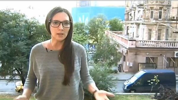 Alexandra Cherepniná, reportera del Canal 1 ruso - Sputnik Mundo